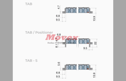 Băng tải nhựa Movex 556 Grip Top (mã P5433010006A) Băng tải nhựa Movex 556 Grip Top (mã P5433010006A)