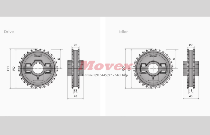 Nhông nhựa 2 mảnh series 520 (mã P150502) Nhông nhựa 2 mảnh series 520 (mã P150502)