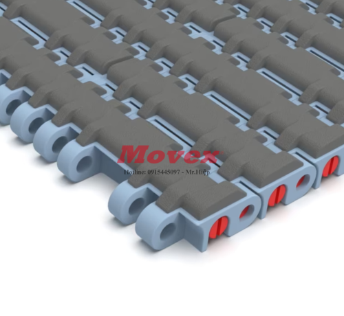 Băng tải nhựa phủ cao su Movex Series 552 Grip Top