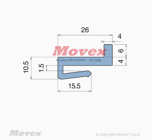 Nẹp nhựa J-Profile P17902 2 10