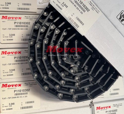 Băng tải xích nhựa Movex Flat Top MX 820 K325 - P11010302 3 1