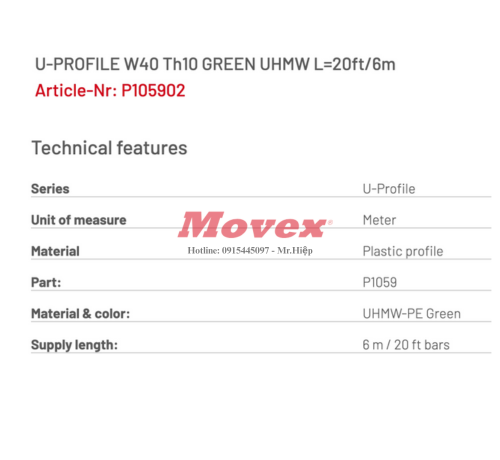 Nẹp nhựa U-Profile P105902 3 11