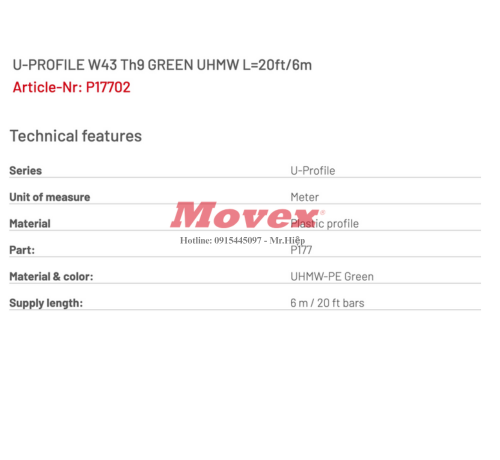 Nẹp nhựa U-Profile P17702 3 12