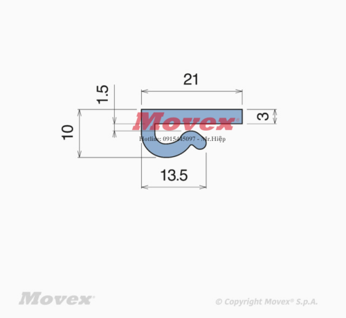 Nẹp nhựa J-Profile P10302 3 8