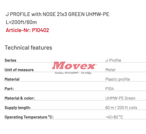 Nẹp nhựa J-Profile P10402 3 9